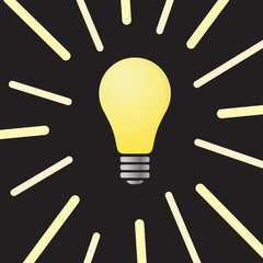 Light bulb icon. Vector illustration