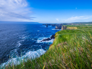 Amazing view over the Cliffs of Kilkee in Ireland