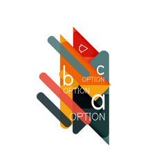Triangle data visualization design, option infographic layout