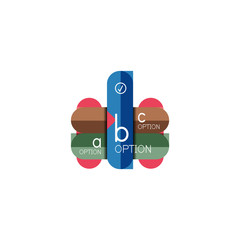 Abstract lines geometric infographic layoutAbstract lines geometric infographic layout, data visualization design, option step by step schedule, web box