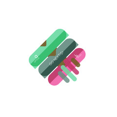 Abstract lines geometric infographic layoutAbstract lines geometric infographic layout, data visualization design, option step by step schedule, web box