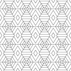 Abstract seamless black and white pattern