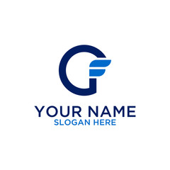 Letter GF logo design