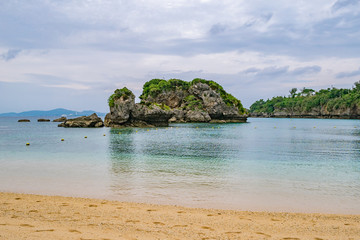 Naklejka premium 沖縄県 伊計島 伊計ビーチ