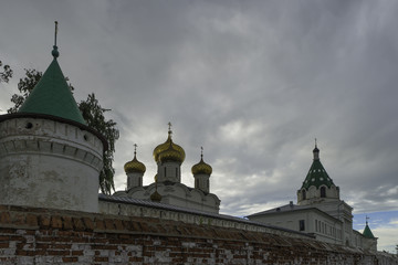 Fototapeta na wymiar Uspensky or Uspenskiy Sobor in Kostroma. architectural monument of the 16th-17th centuries