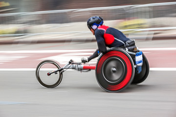 Fototapeta na wymiar athletic competition wheelchair users