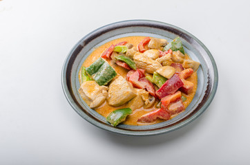 Curry chicken vegetable fresh food