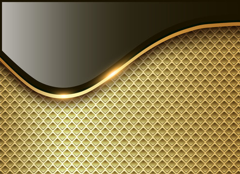 Abstract business background, elegant gold 
