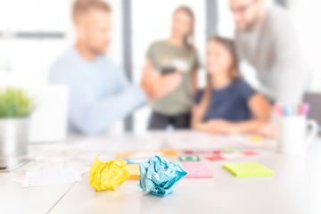 Young creative business people meeting at office.