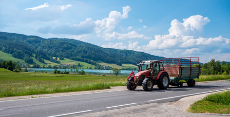 Panorama Agrarwirtschaft Traktor 