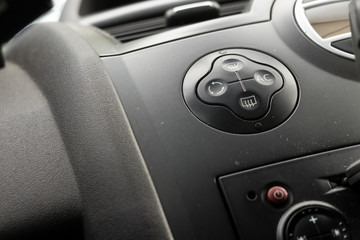 Fototapeta premium Car ventilation system on dashboard of modern car