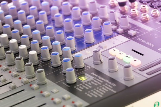 the audio mixer equipment for sound engineering