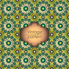 Abstract colorful geometric seamless pattern. Floral background texture.