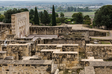 Fototapeta premium Medina Azahara. Important Muslim ruins of the Middle Ages, located on the outskirts of Cordoba. Spain
