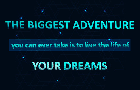 Success quote in modern typography