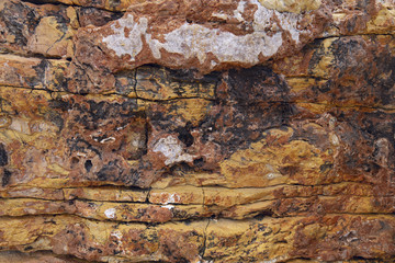The texture of the ancient stone