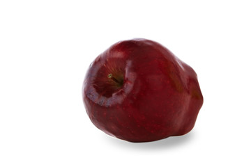 Red apple on white Background