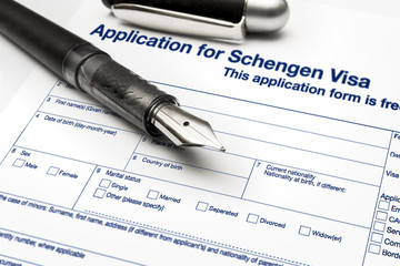 Application for Schengen visa and passport