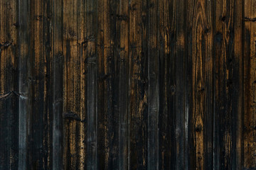 Background texture of old white painted wooden lining boards wall