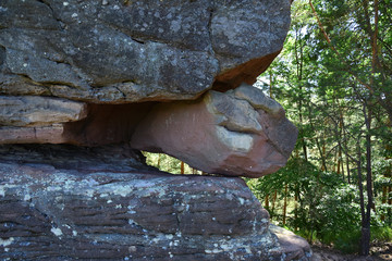 Felsformation im Dahner Felsenland