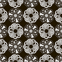 Seamless geometric pattern based on traditional ornament elements