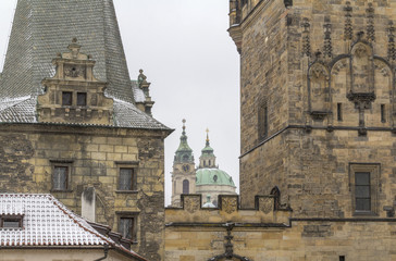 Prague at winter time