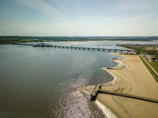 Aerial View of Perth Amboy NJ