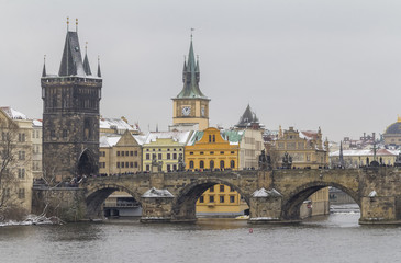 Prague at winter time