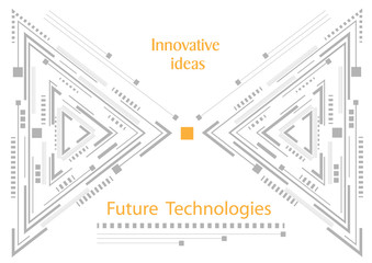  Future technologies .Innovative ideas .Business card