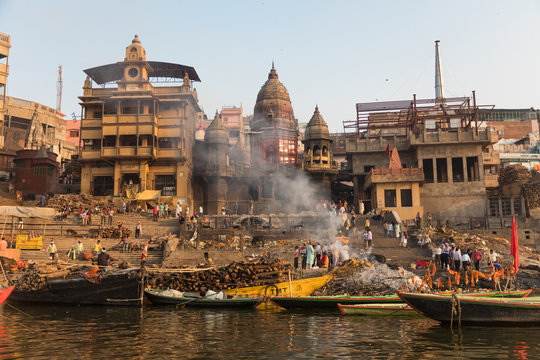 Burning Ghat at Varanasi, India