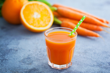 carrot and orange fresh juice
