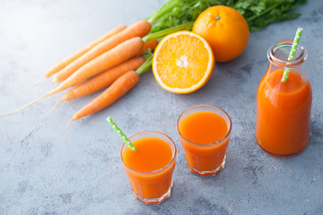 carrot and orange fresh juice