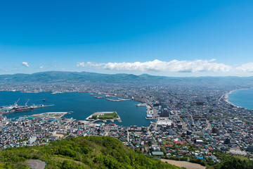 Fototapeta na wymiar 北海道函館　函館山からの眺め