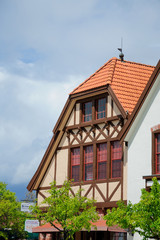 old house in medieval village in california