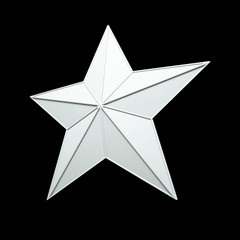 White Star - 3d render isolation