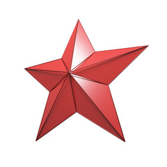 Red Star - 3d render isolation