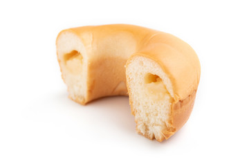 donut on white background.