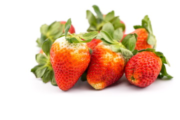 Strawberry on a white background.