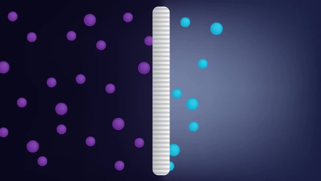 air filter with bacteria and dust graphic animation