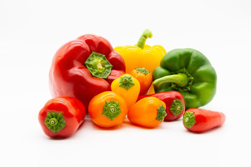 big and small peppers