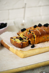 Mulberry Lemon Yogurt Cake.style vintage