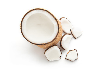 coconuts isolated on white background