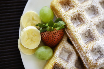 American Waffle Breakfast