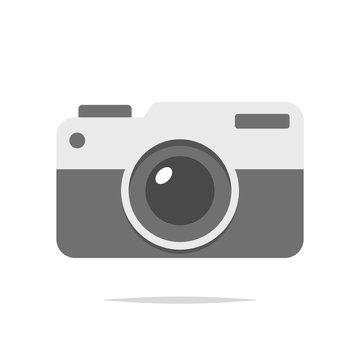 Camera icon vector isolated