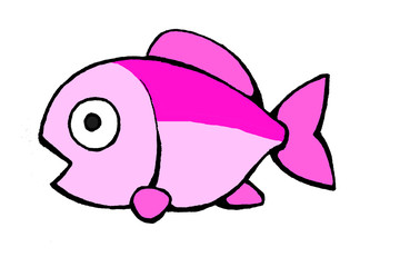 ピンクの魚