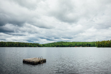 Cloudy day at Parker Pond, Casco, Maine, USA. © Aníbal Martel