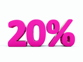 Retro Red Percent Sign