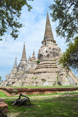 Fototapeta premium Pagodas of historic site in Thailand