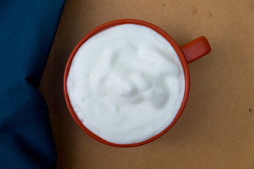 Hot drink with foam milk