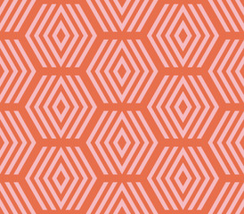 Abstract hexagon geometric seamless pattern. Mosaic background. Vector illustration.